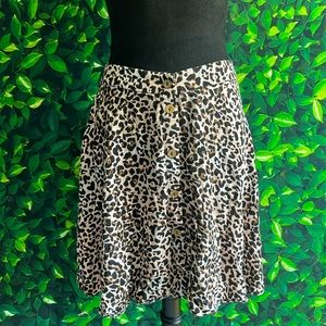 Women’s Maurice’s Pink/Tan Animal Print Skirt
